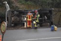 Container LKW umgestuerzt Koeln Brueck Bruecker- Dellbruecker Mauspfad P043